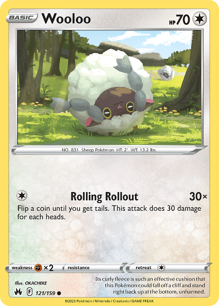 Wooloo, carta 121 de Crown Zenith