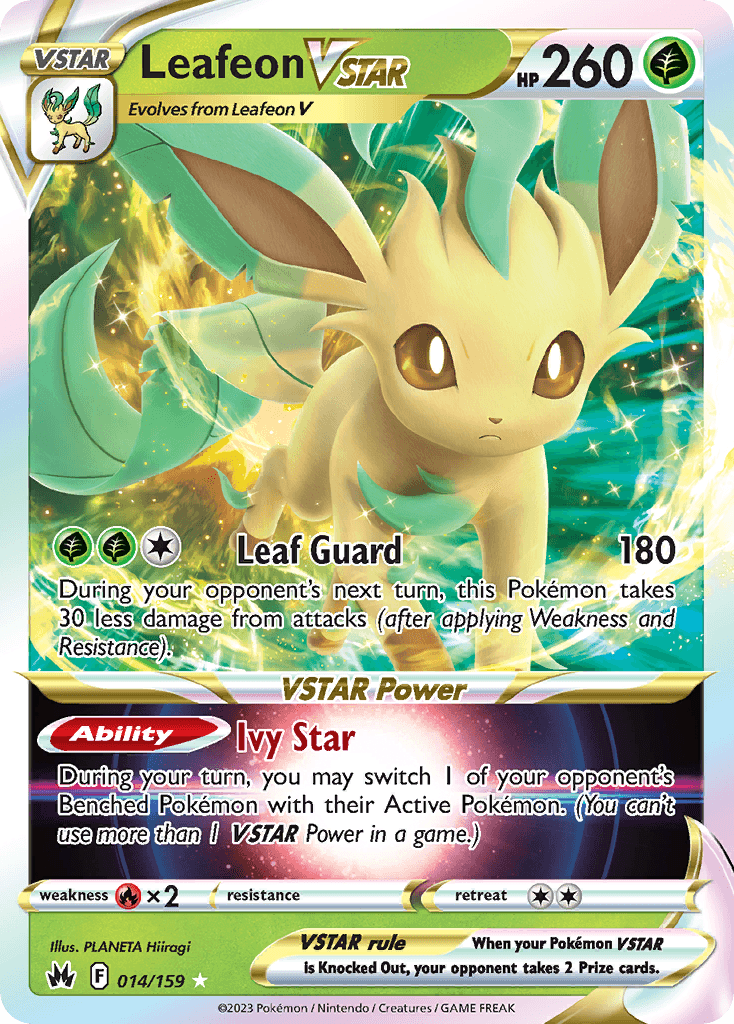 Leafeon VSTAR, carta 014 de Crown Zenith