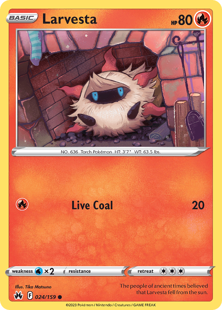 Larvesta, carta 024 de Crown Zenith