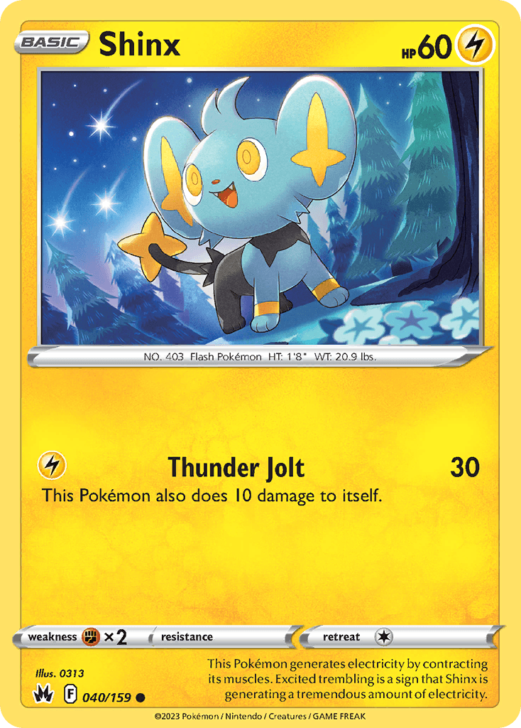 Shinx, carta 040 de Crown Zenith