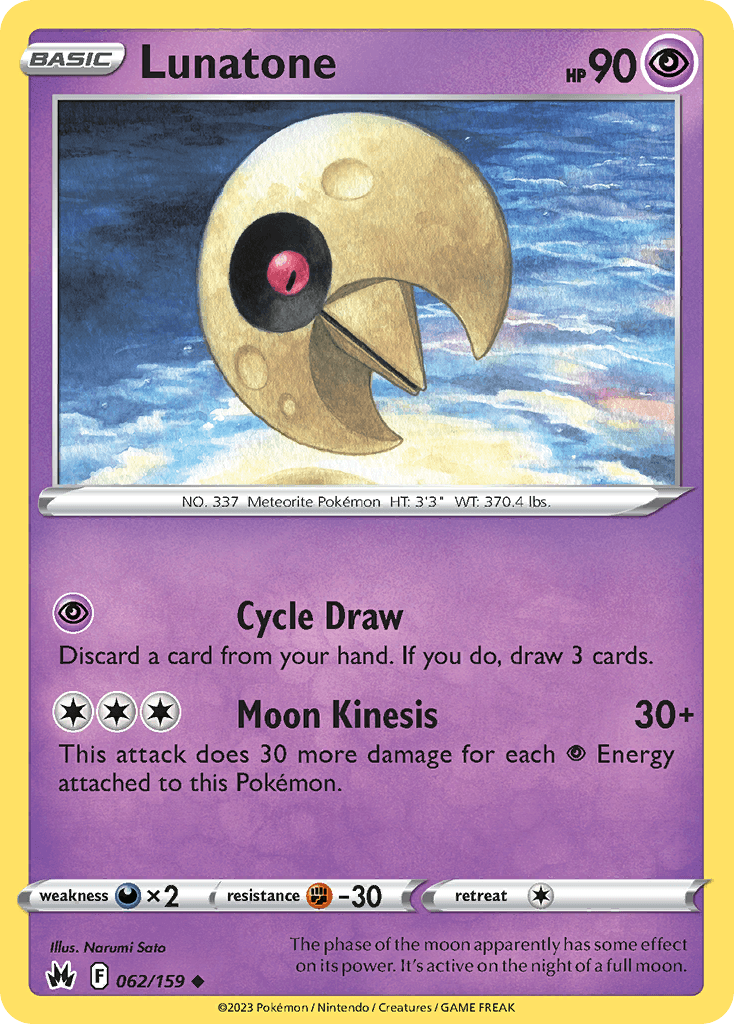 Lunatone, carta 062 de Crown Zenith