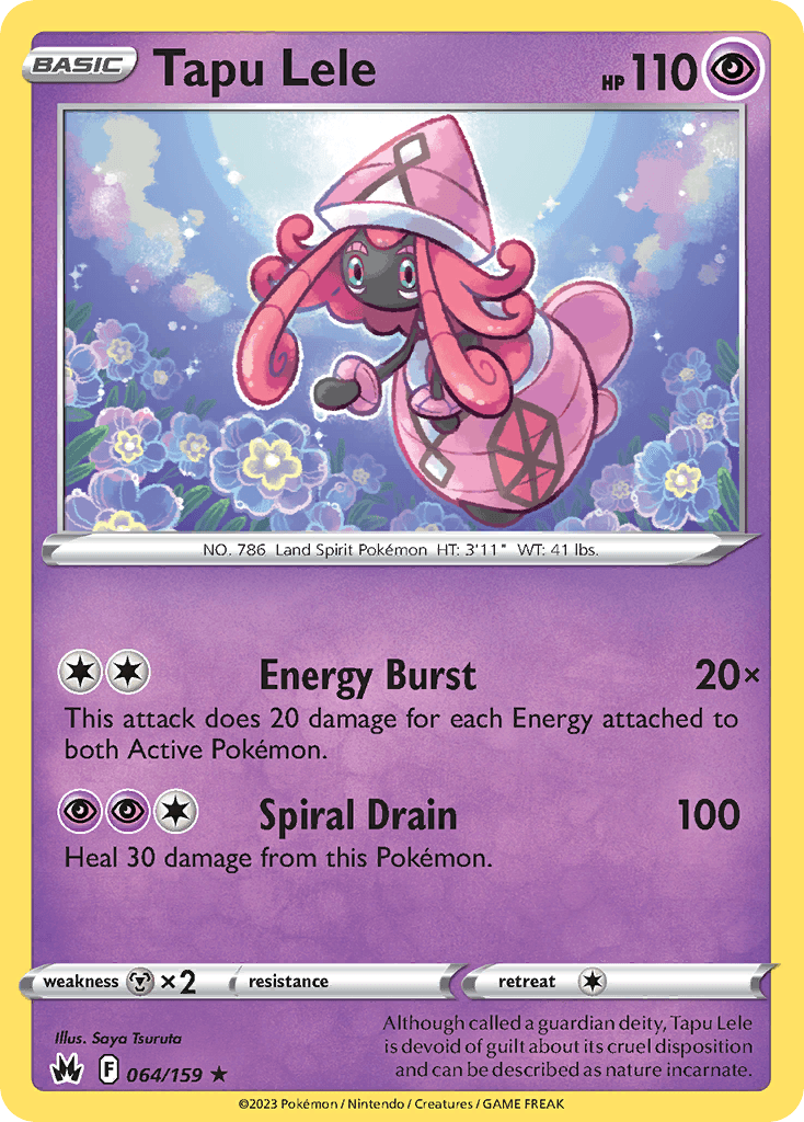 Tapu Lele, carta 064 de Crown Zenith