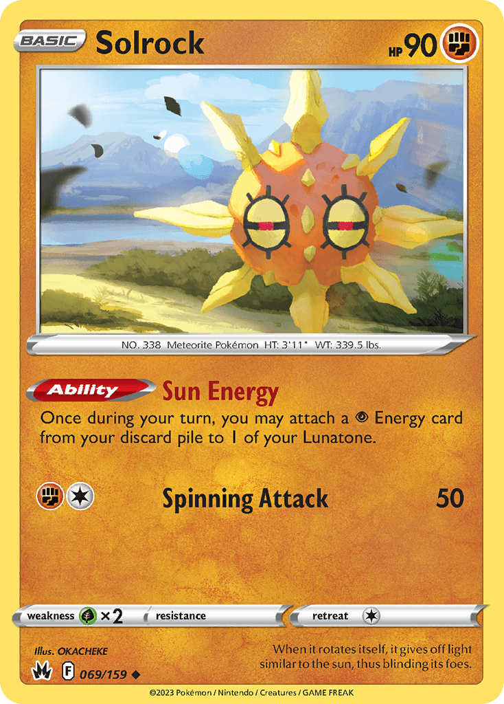 Solrock, carta 069 de Crown Zenith