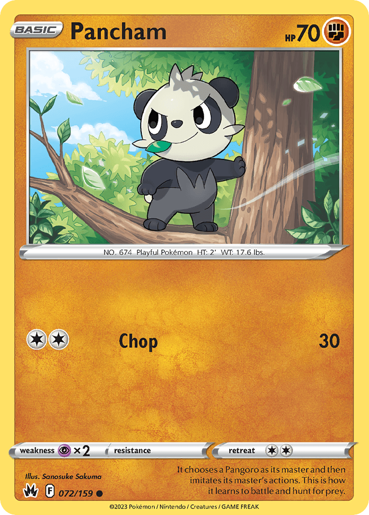 Pancham, carta 072 de Crown Zenith