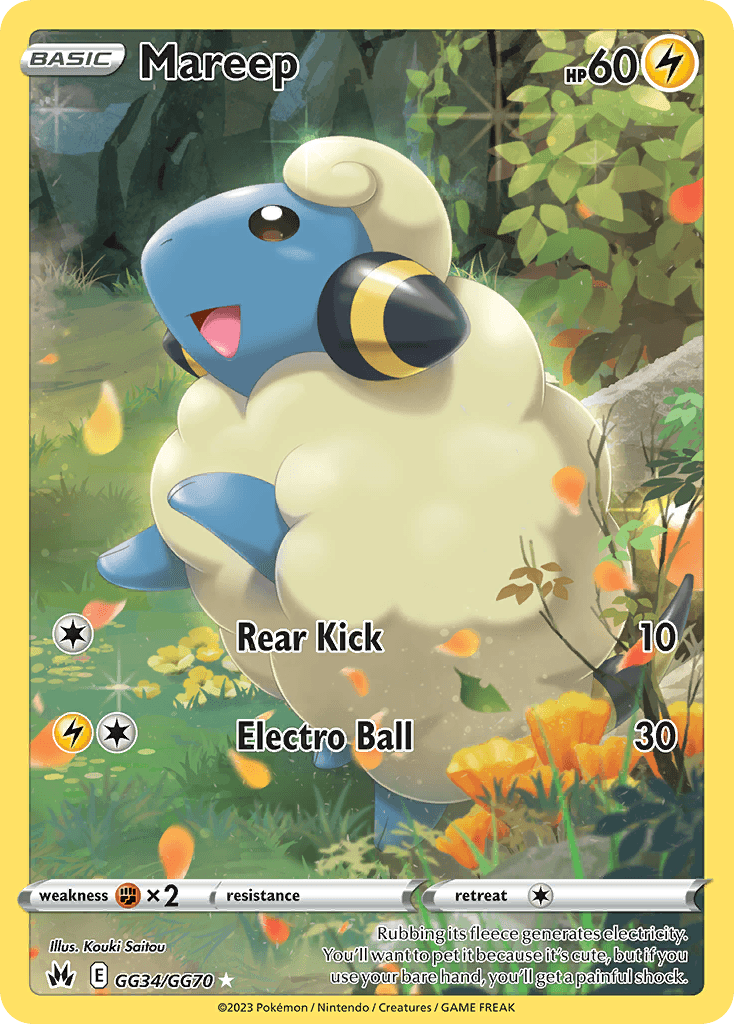 Mareep, carta GG34 de Crown Zenith Galarian Gallery