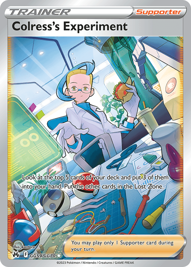 Colress's Experiment, carta GG59 de Crown Zenith Galarian Gallery