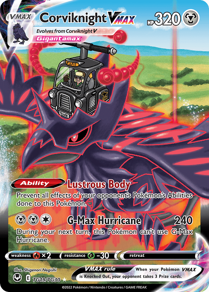 Corviknight VMAX, carta TG19 de Silver Tempest Trainer Gallery