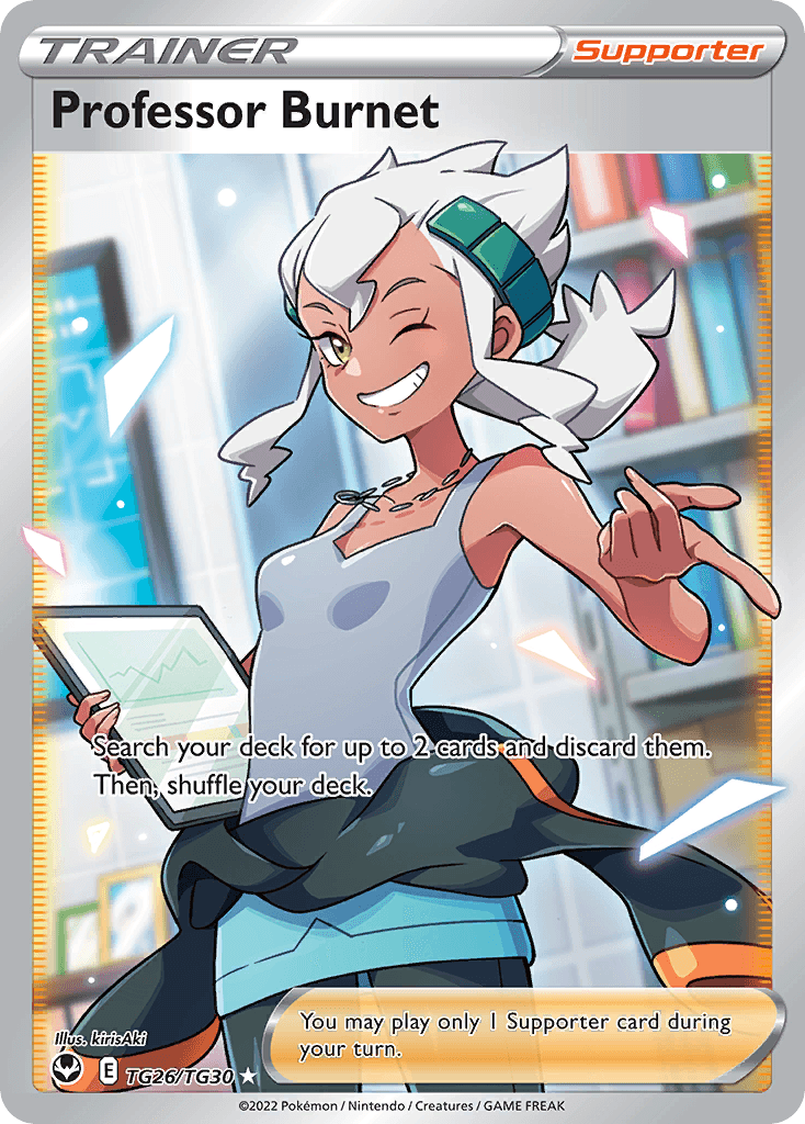 Professor Burnet, carta TG26 de Silver Tempest Trainer Gallery