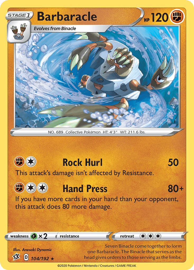 Barbaracle, carta 104 de Rebel Clash