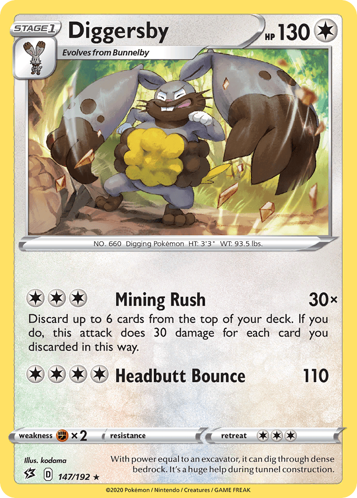 Diggersby, carta 147 de Rebel Clash