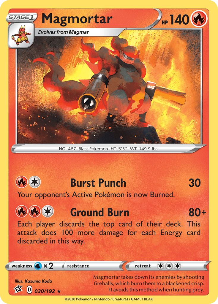 Magmortar, carta 30 de Rebel Clash