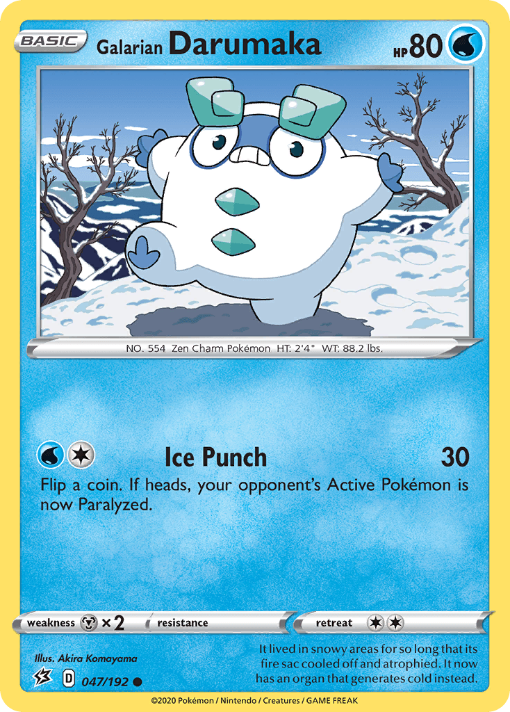 Galarian Darumaka, carta 47 de Rebel Clash