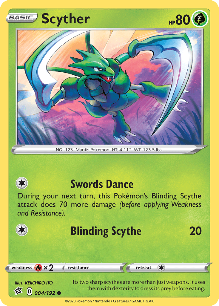 Scyther, carta 4 de Rebel Clash