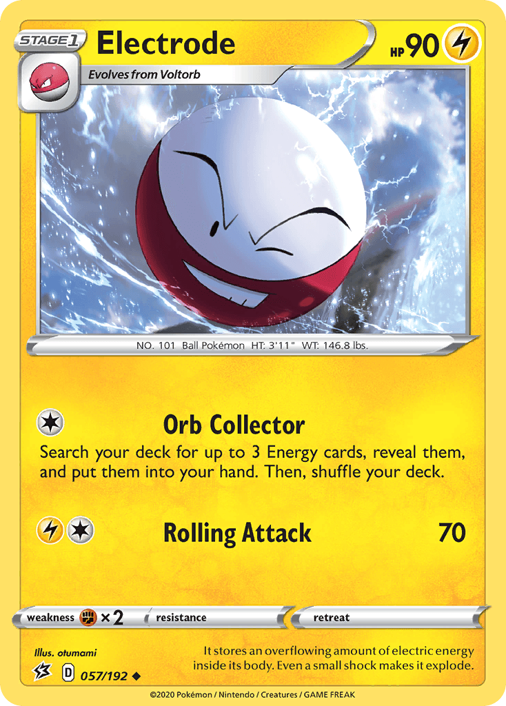 Electrode, carta 57 de Rebel Clash