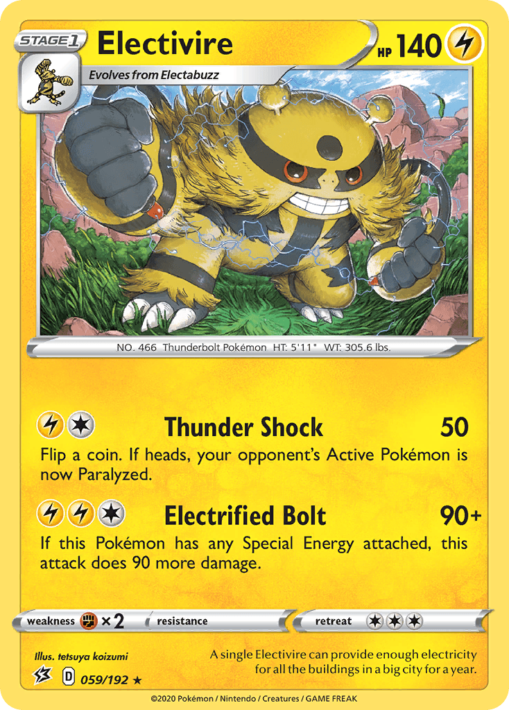 Electivire, carta 59 de Rebel Clash