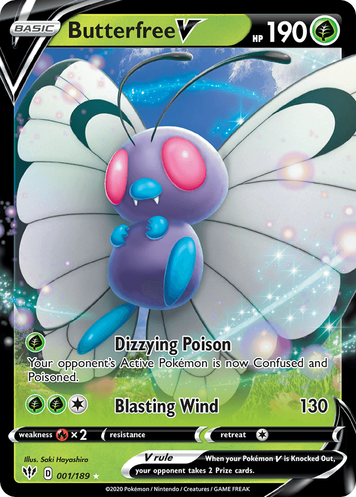 Butterfree V, carta 1 de Darkness Ablaze