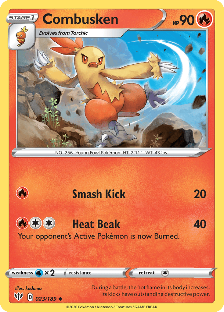 Combusken, carta 23 de Darkness Ablaze
