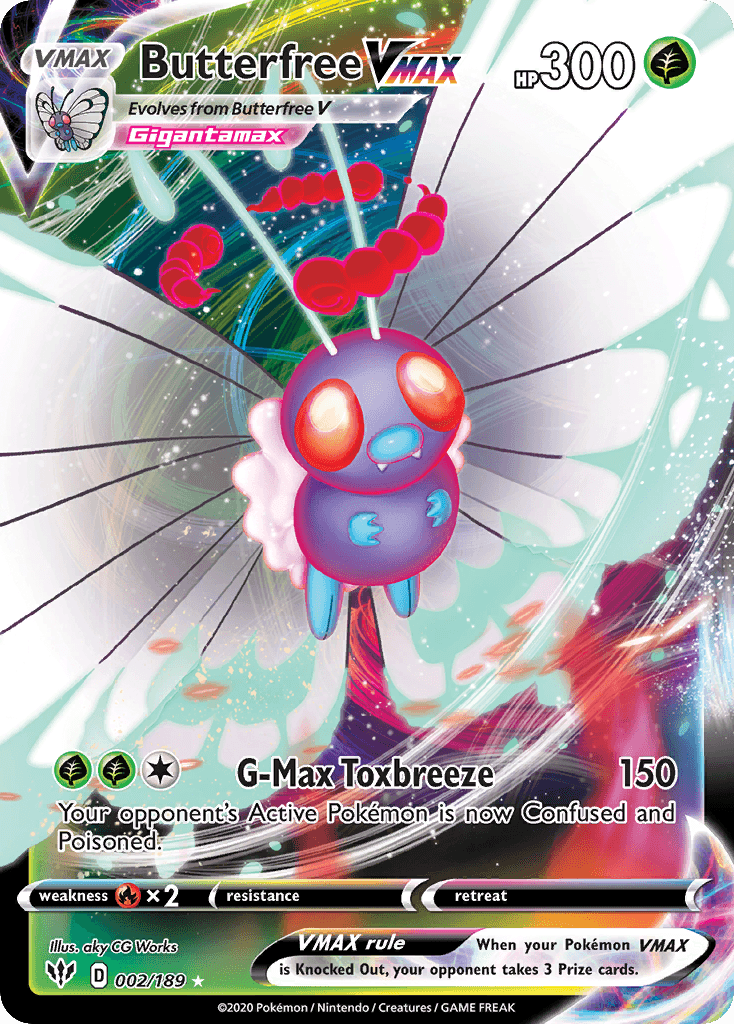 Butterfree VMAX, carta 2 de Darkness Ablaze