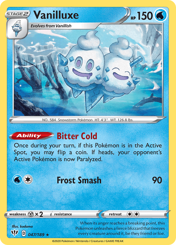 Vanilluxe, carta 47 de Darkness Ablaze