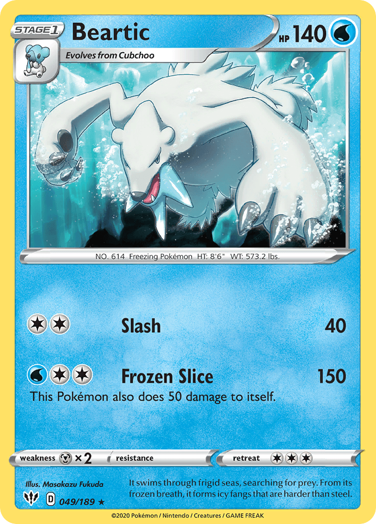 Beartic, carta 49 de Darkness Ablaze