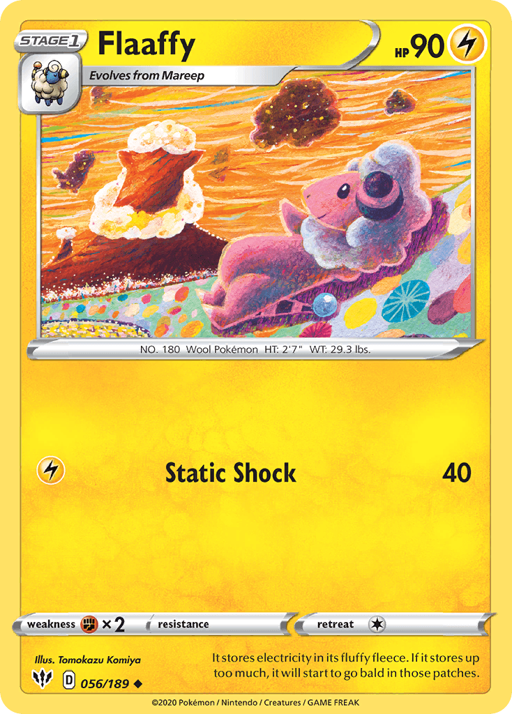 Flaaffy, carta 56 de Darkness Ablaze