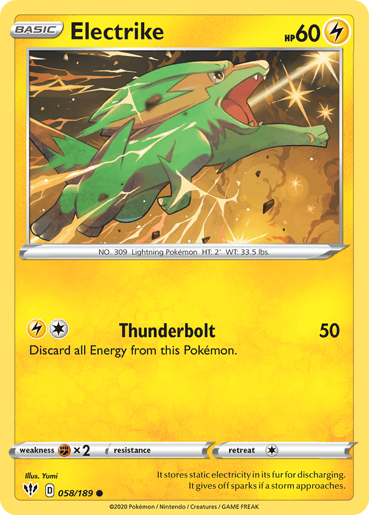 Electrike, carta 58 de Darkness Ablaze