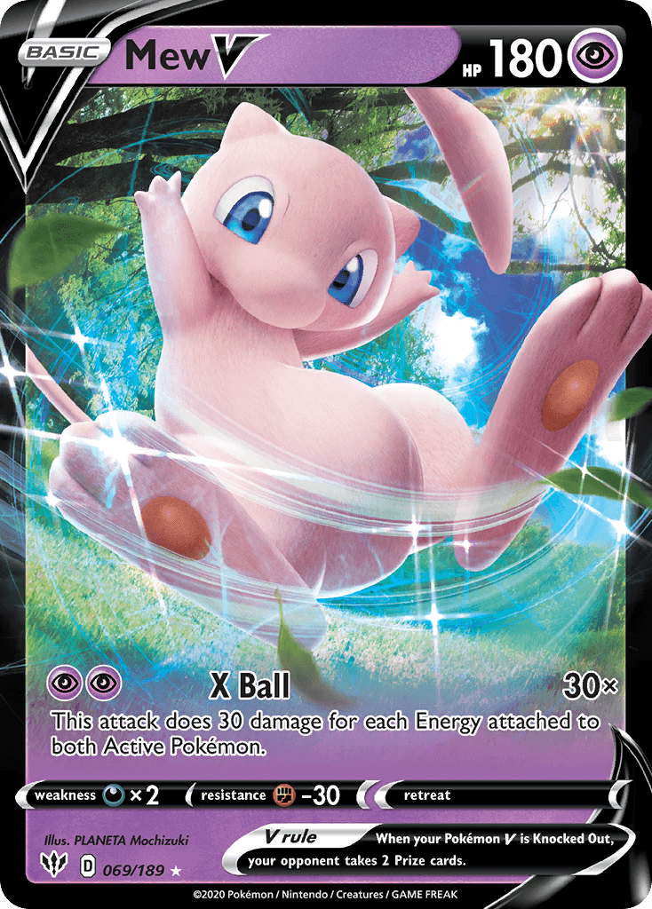 Mew V, carta 69 de Darkness Ablaze