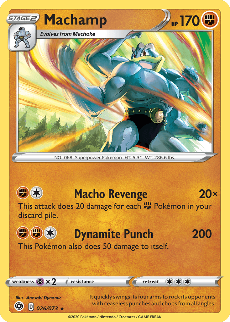 Machamp, carta 26 de Champion's Path