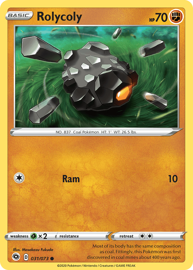 Rolycoly, carta 31 de Champion's Path