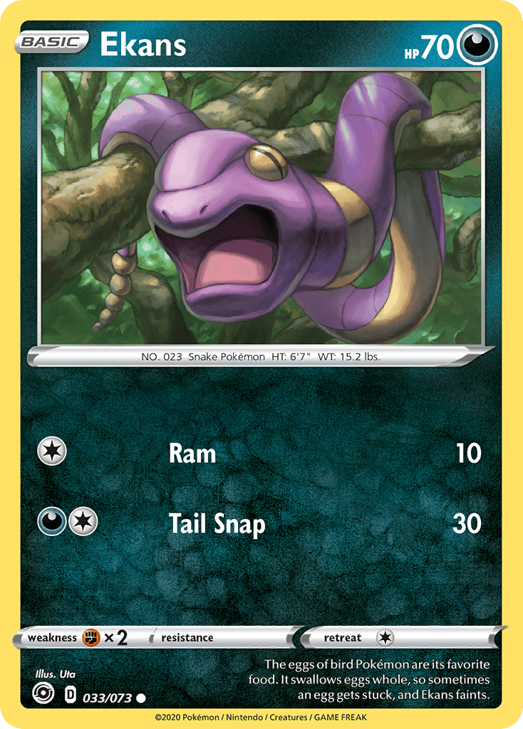 Ekans, carta 33 de Champion's Path