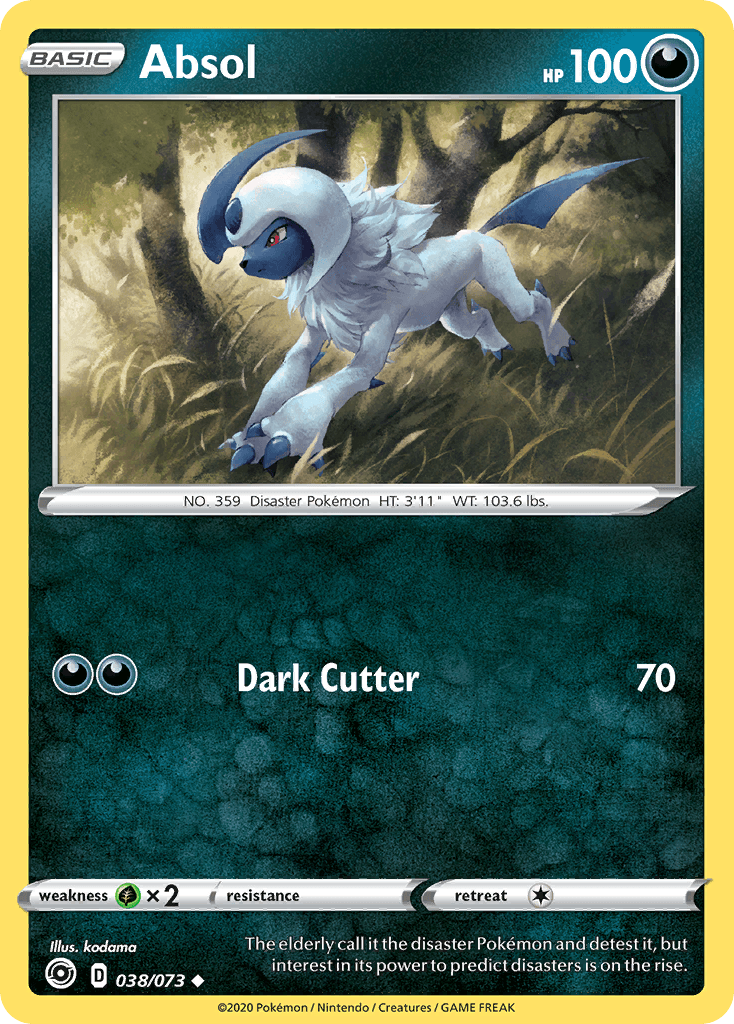 Absol, carta 38 de Champion's Path