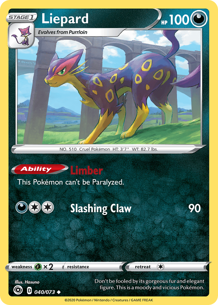 Liepard, carta 40 de Champion's Path