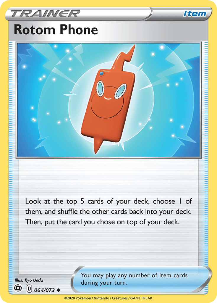 Rotom Phone, carta 64 de Champion's Path