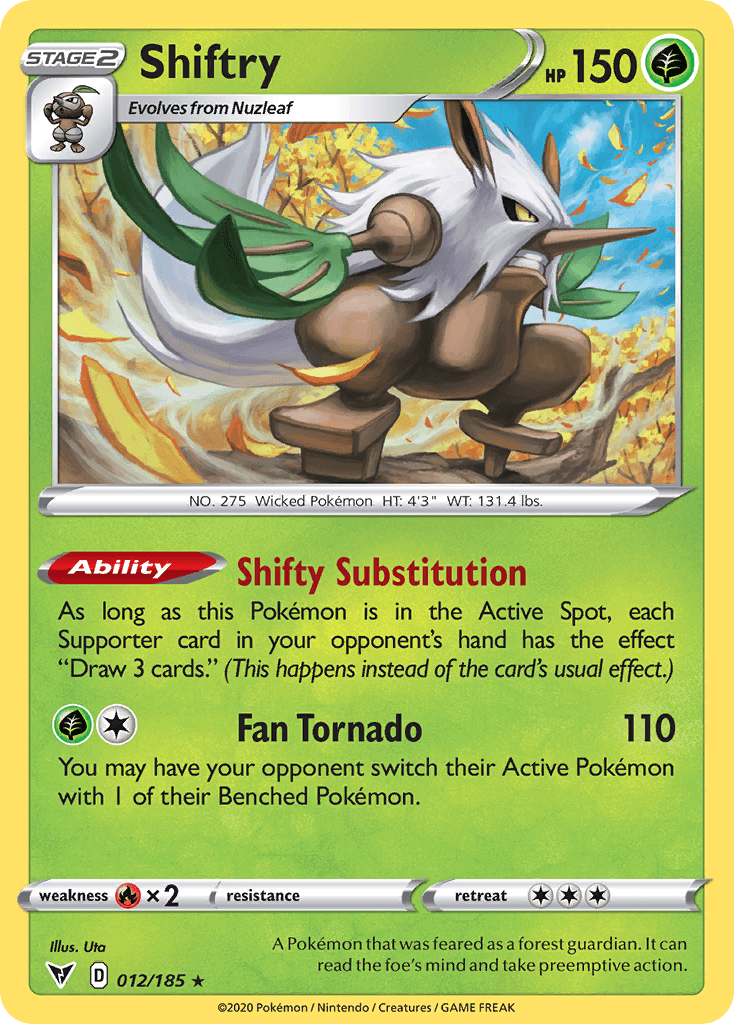 Shiftry, carta 12 de Vivid Voltage