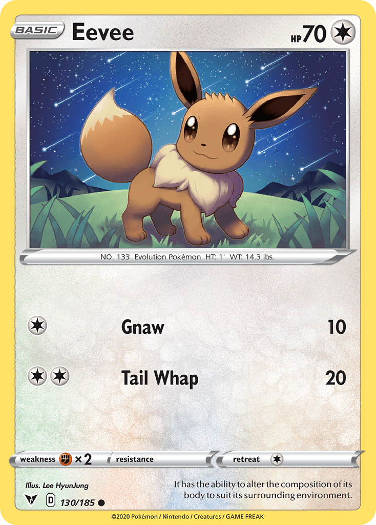 Eevee, carta 130 de Vivid Voltage