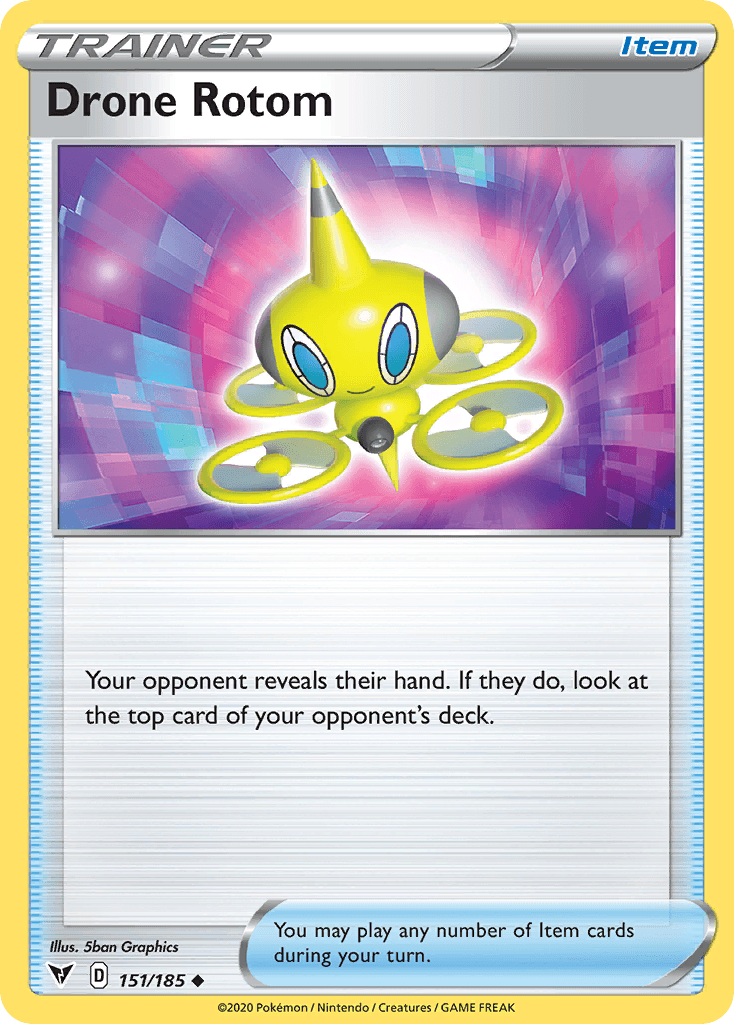 Drone Rotom, carta 151 de Vivid Voltage
