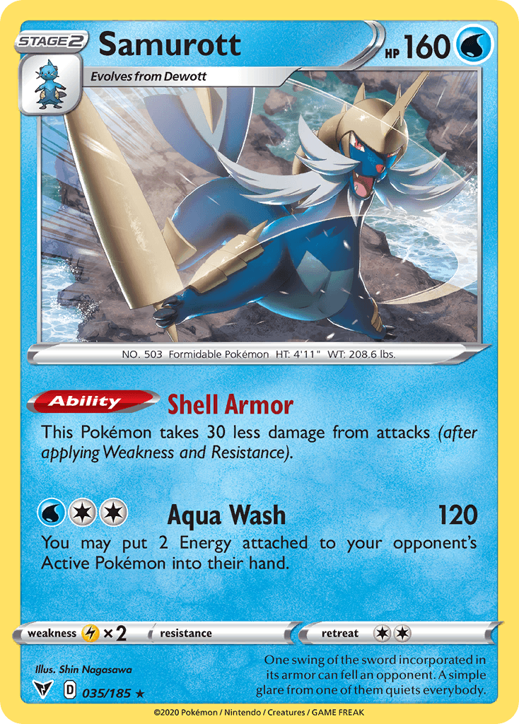 Samurott, carta 35 de Vivid Voltage