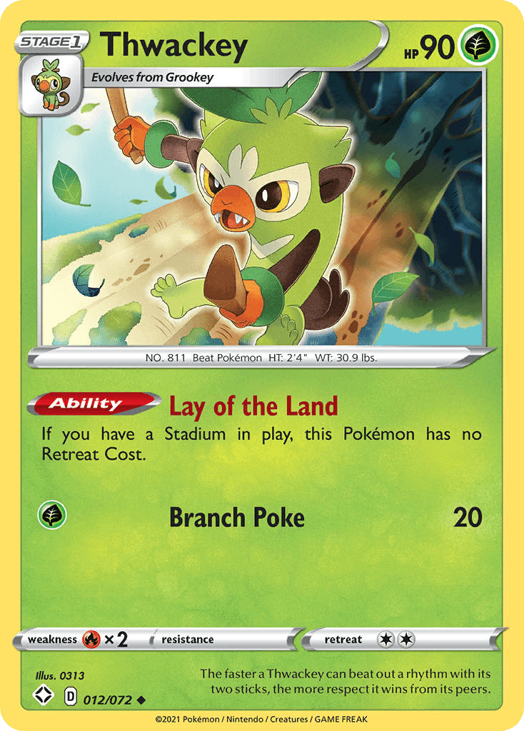 Thwackey, carta 12 de Shining Fates