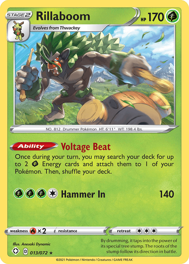 Rillaboom, carta 13 de Shining Fates