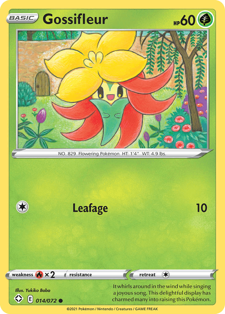 Gossifleur, carta 14 de Shining Fates