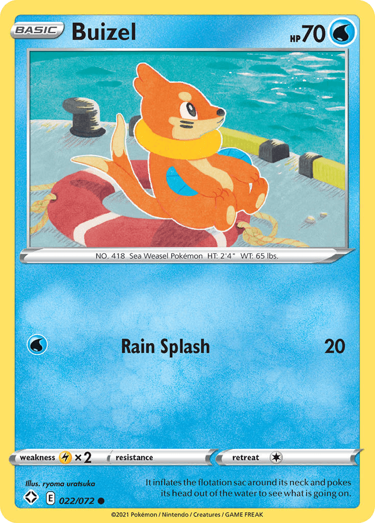 Buizel, carta 22 de Shining Fates