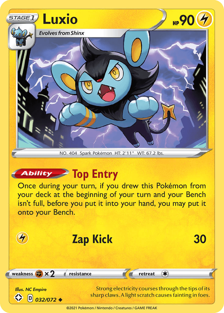 Luxio, carta 32 de Shining Fates