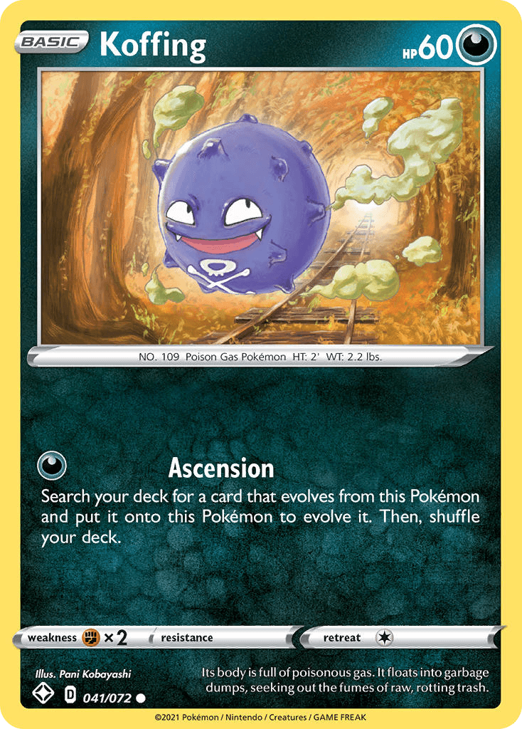 Koffing, carta 41 de Shining Fates