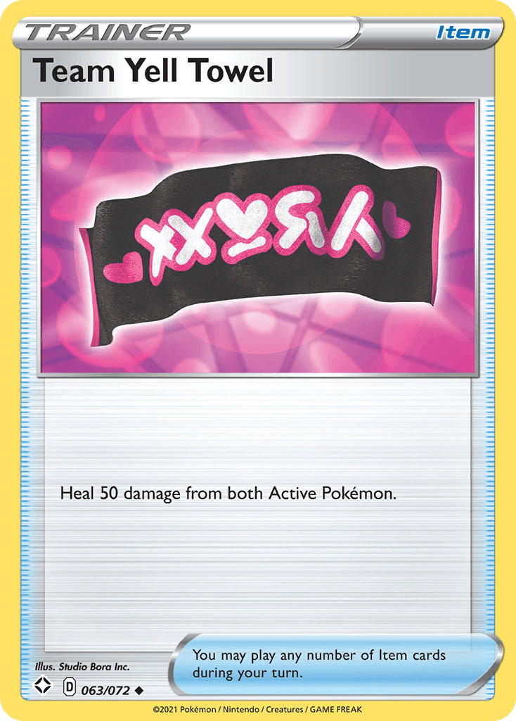 Team Yell Towel, carta 63 de Shining Fates