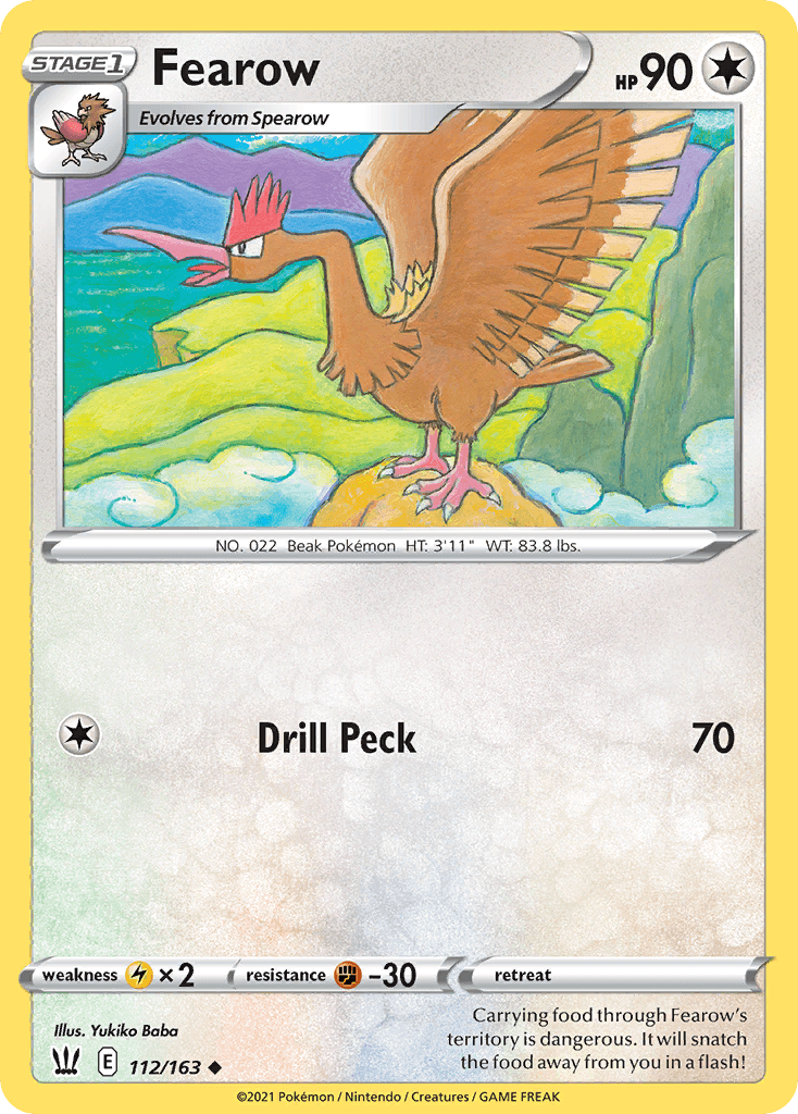 Fearow, carta 112 de Battle Styles
