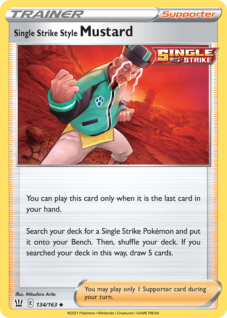 Single Strike Style Mustard, carta 134 de Battle Styles