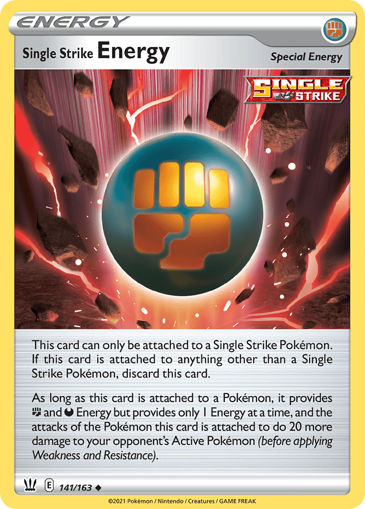 Single Strike Energy, carta 141 de Battle Styles