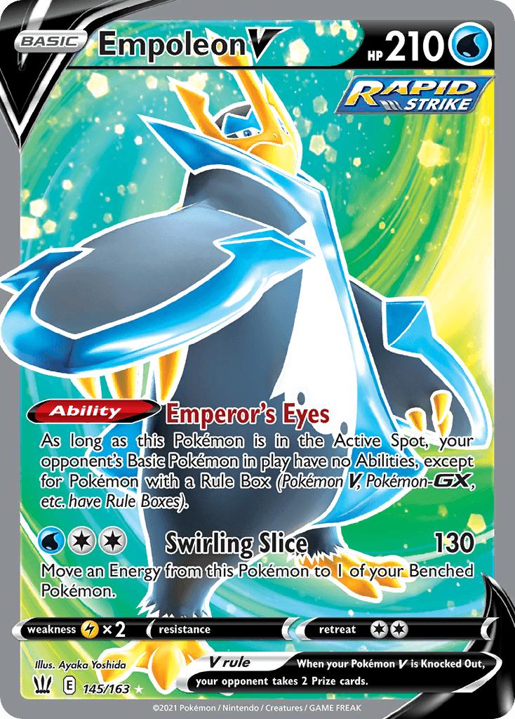 Empoleon V, carta 145 de Battle Styles