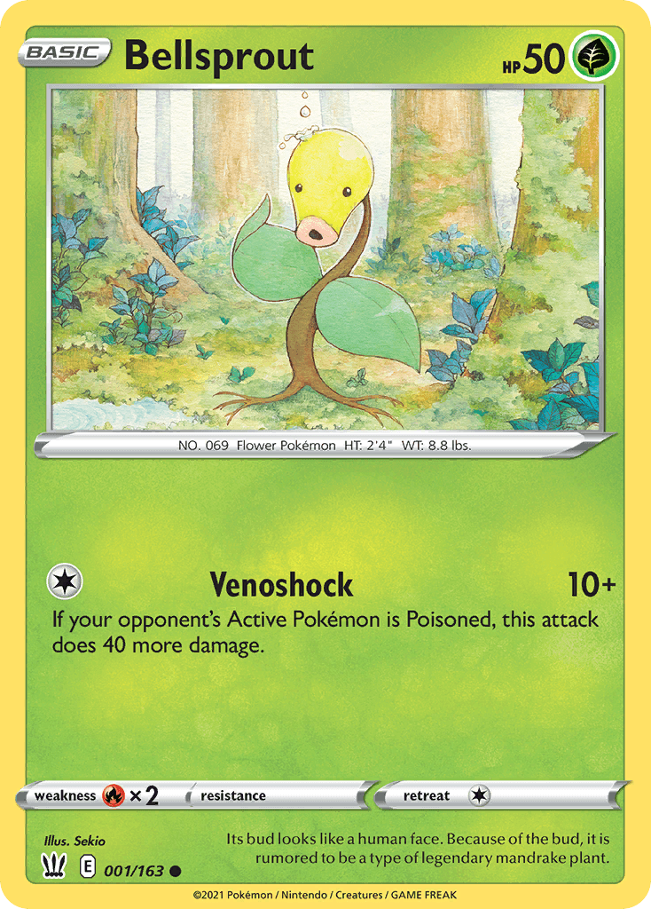 Bellsprout, carta 1 de Battle Styles