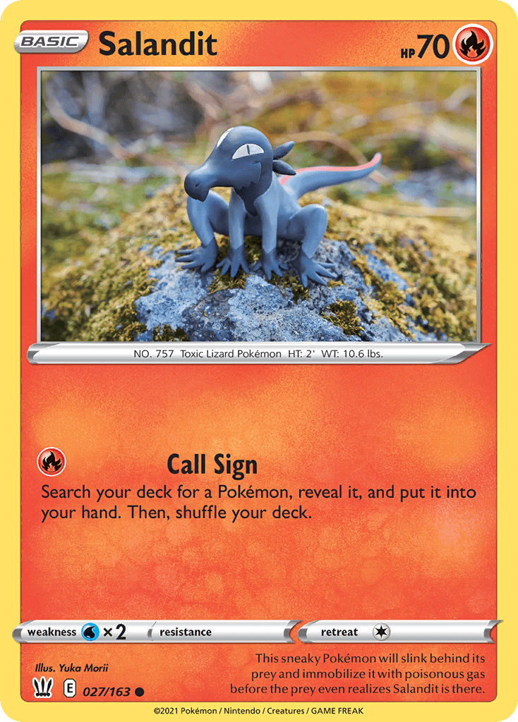 Salandit, carta 27 de Battle Styles